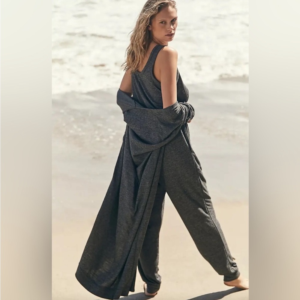 Free People Bicoastal Jumpsuit & Cardigan Set